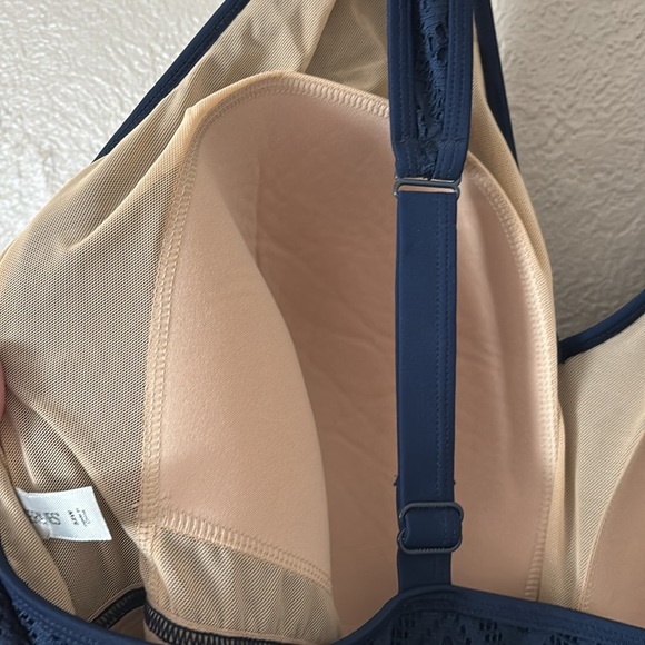 Catherine’s Lace Tankini Swim Top Women’s Plus Size 32W Navy Blue 5X NWT - Picture 7 of 9